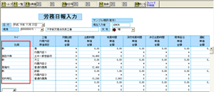 労務日報入力